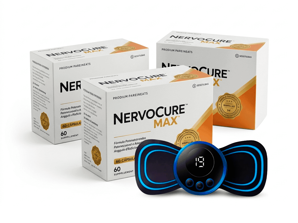 3 Caixas NervoCureMax + 1 Massageador Brinde