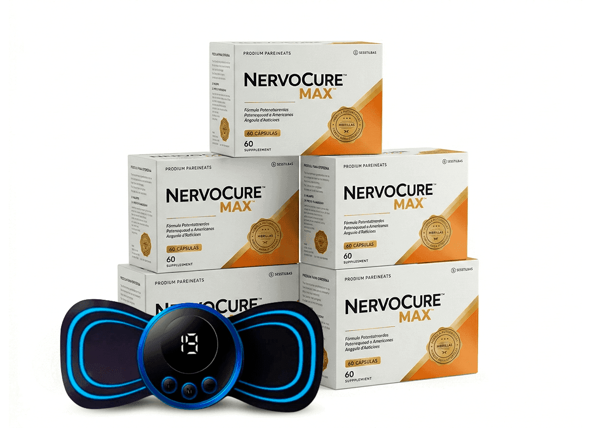 5 Caixas NervoCureMax + 1 Massageador Brinde